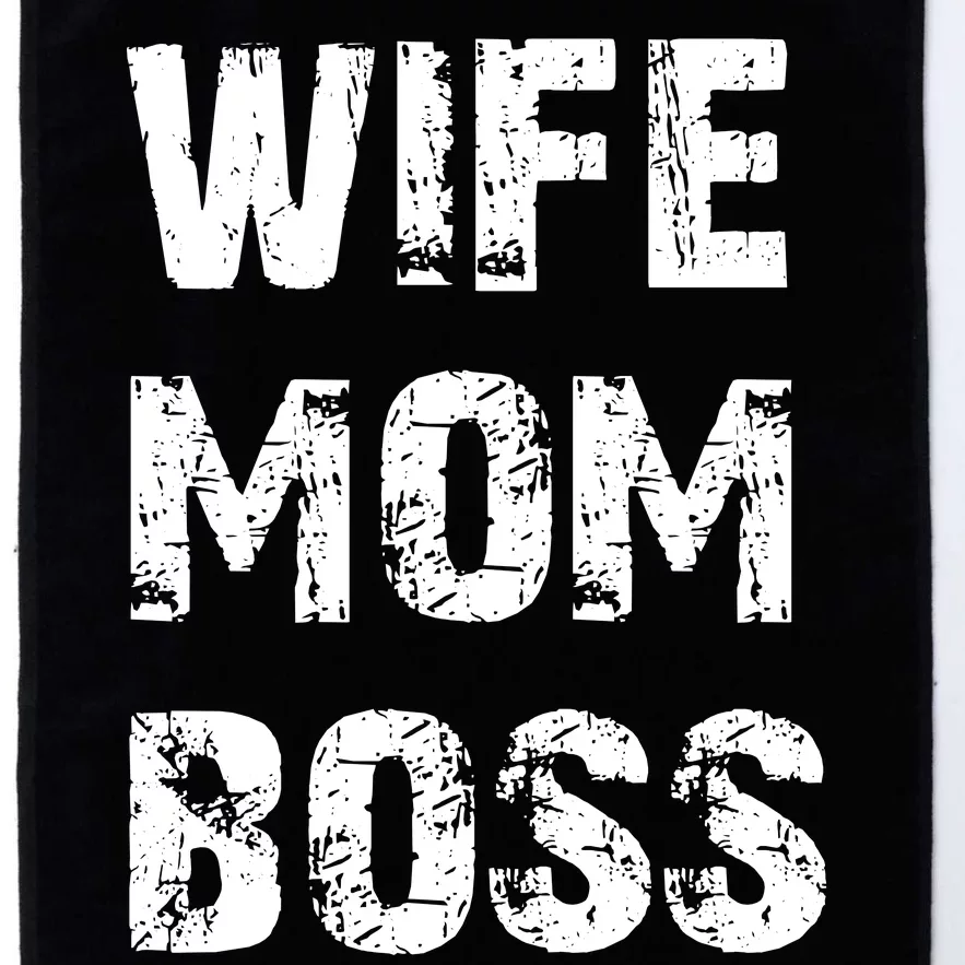 Wife Mom Boss Platinum Collection Golf Towel