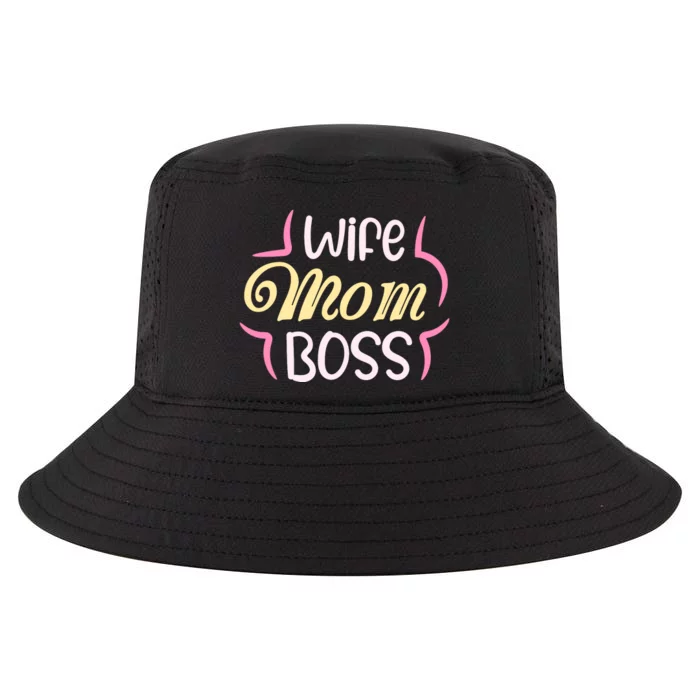 Wife Mom Boss T Cool Comfort Performance Bucket Hat