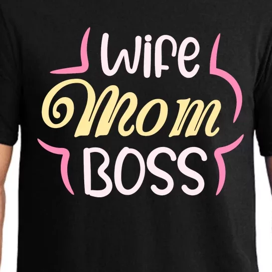 Wife Mom Boss T Pajama Set