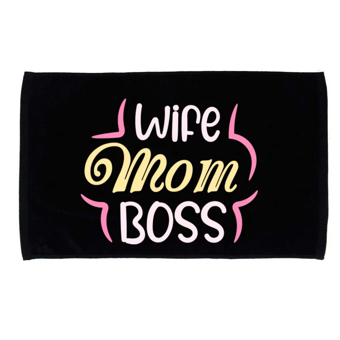 Wife Mom Boss T Microfiber Hand Towel