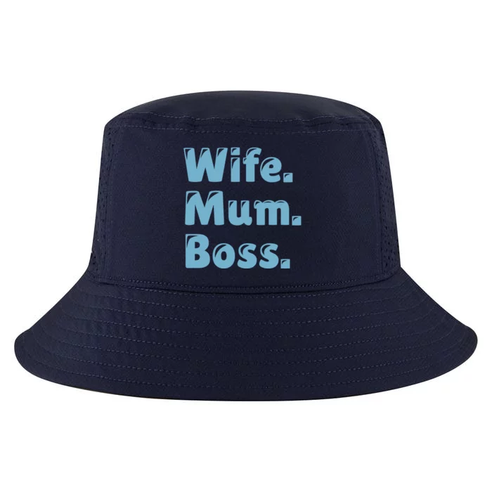 Wife Mom Boss Gift Cool Comfort Performance Bucket Hat