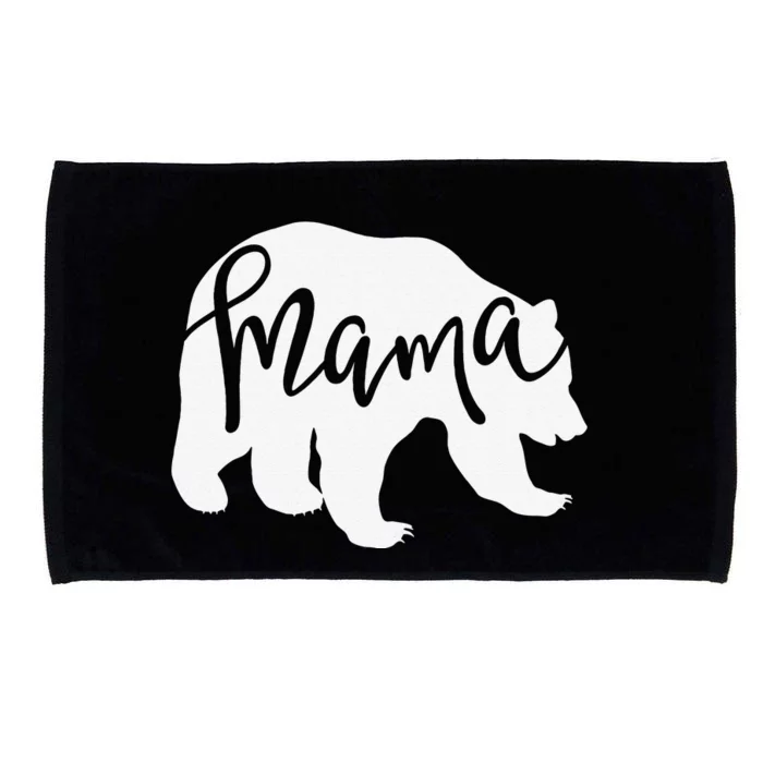 Womens Mama Bear Momma Family Matching Mother's Day Inspired Microfiber Hand Towel