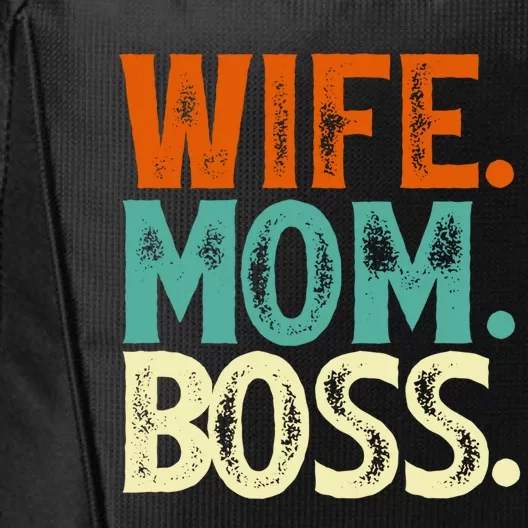 Wife Mom Boss Mother's Day Gift City Backpack