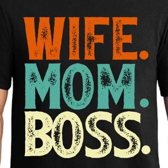 Wife Mom Boss Mother's Day Gift Pajama Set