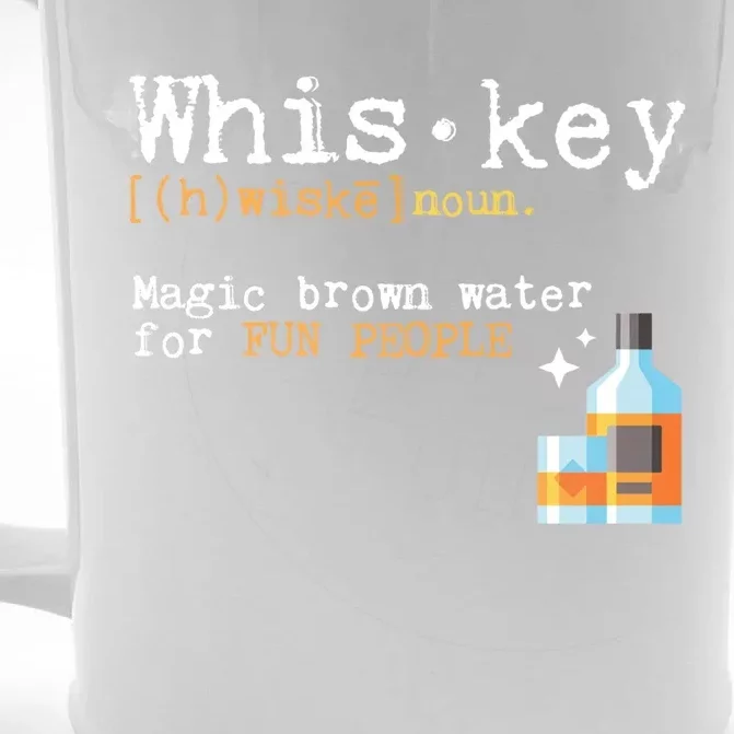 Whiskey Magic Brown Water For Fun People Gift Ing Ers Funny Gift Front & Back Beer Stein