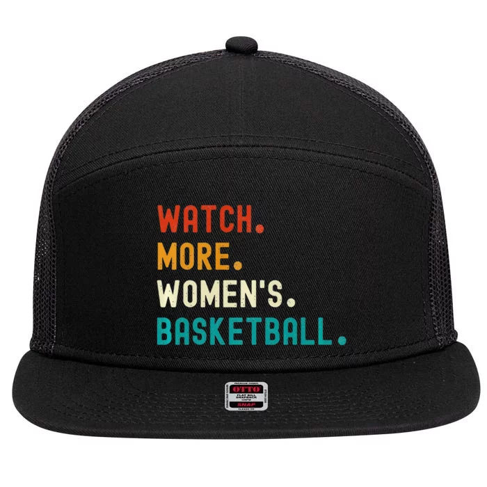 Watch More Basketball 7 Panel Mesh Trucker Snapback Hat