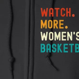 Watch More Basketball Full Zip Hoodie