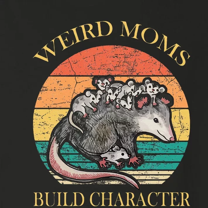 Weird Moms Build Character Opossum Toddler Long Sleeve Shirt