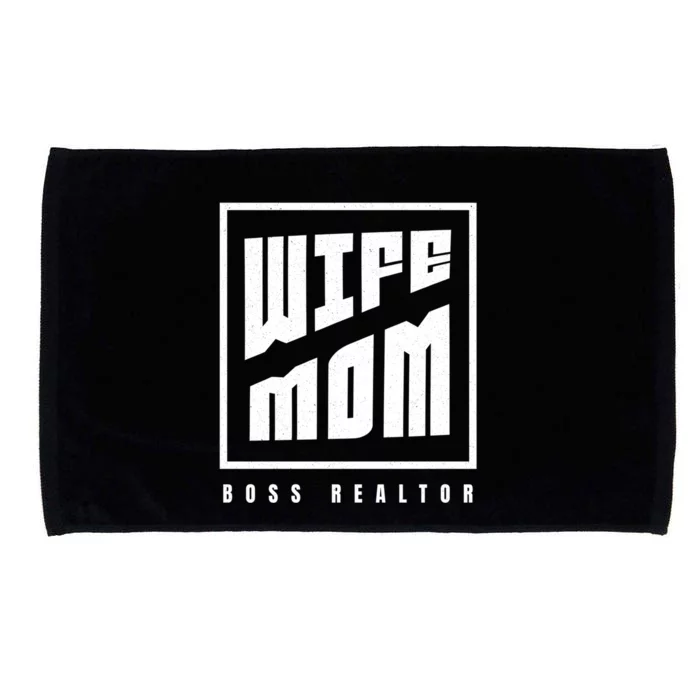 Wife Mom Boss Realtor Female Career Agents Gift Microfiber Hand Towel