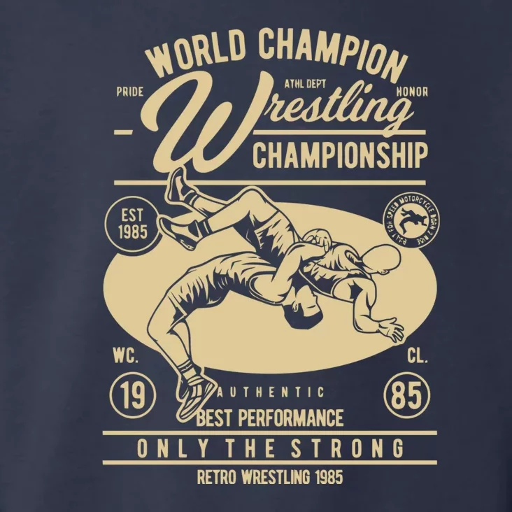 Wrestling Men Boy Wrestle Retro Wrestler Funny Wrestling Toddler Hoodie