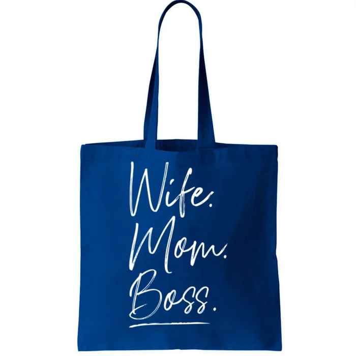 Wife Mom Boss Gift Tote Bag