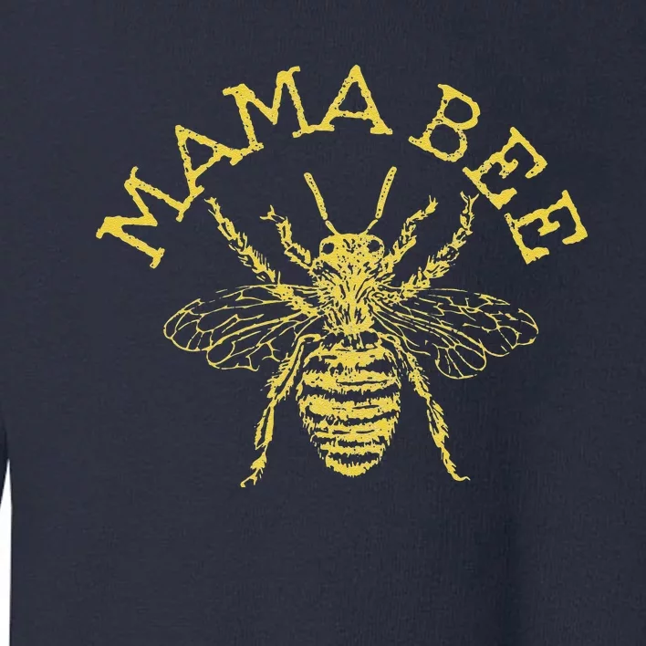 Womens Mama Bee Cute Funny Beekeeper Mother's Day Bee Lover Gift Toddler Sweatshirt