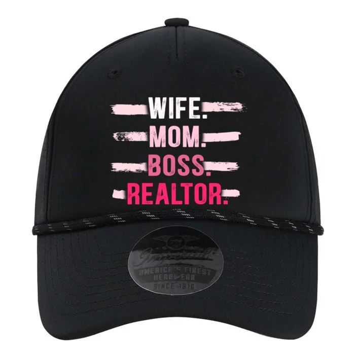 Wife Mom Boss Realtor Funny Real Estate Agent Funny Gift Performance The Dyno Cap