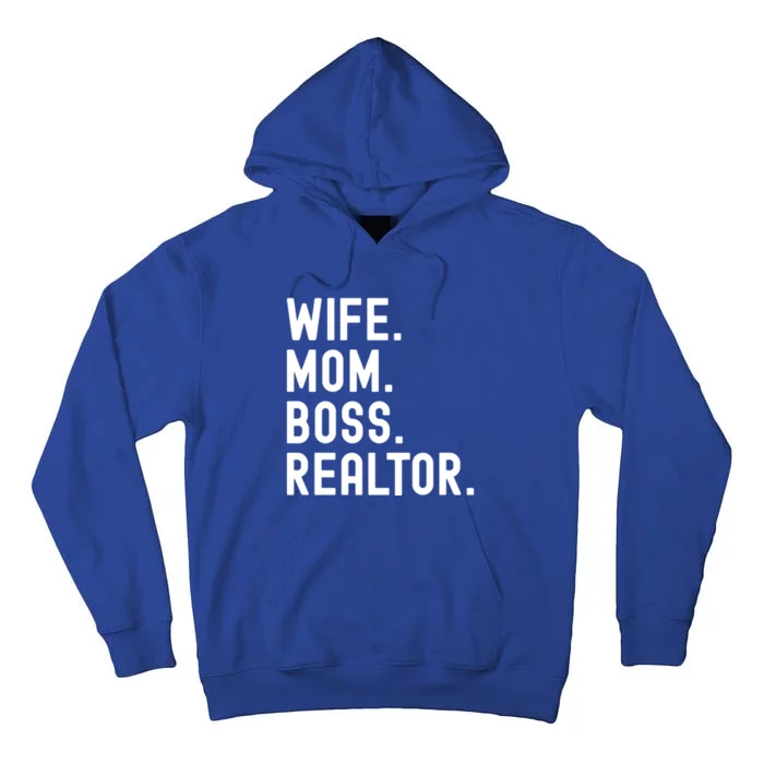 Wife Mom Boss Realtor Real Estate Agent Gift Tall Hoodie