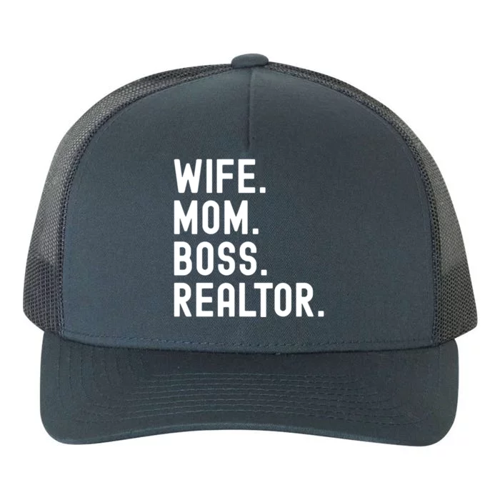 Wife Mom Boss Realtor Real Estate Agent Gift Yupoong Adult 5-Panel Trucker Hat