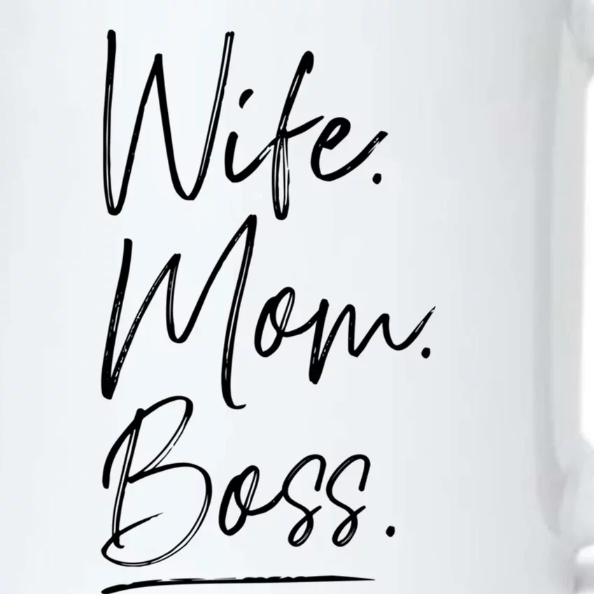 Wife Mom Boss Gift Black Color Changing Mug