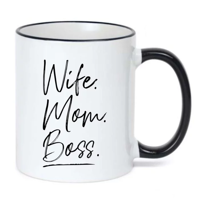 Wife Mom Boss Gift Black Color Changing Mug