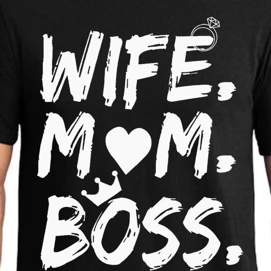 Wife Mom Boss Funny MotherS Day Pajama Set