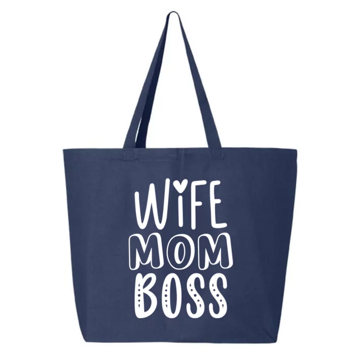 Wife Mom Boss Cute Gift 25L Jumbo Tote