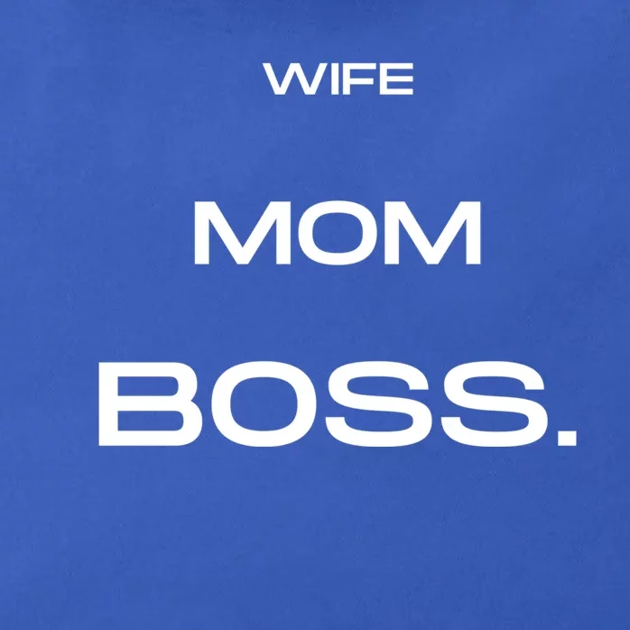 Wife Mom Boss Cool Gift Zip Tote Bag