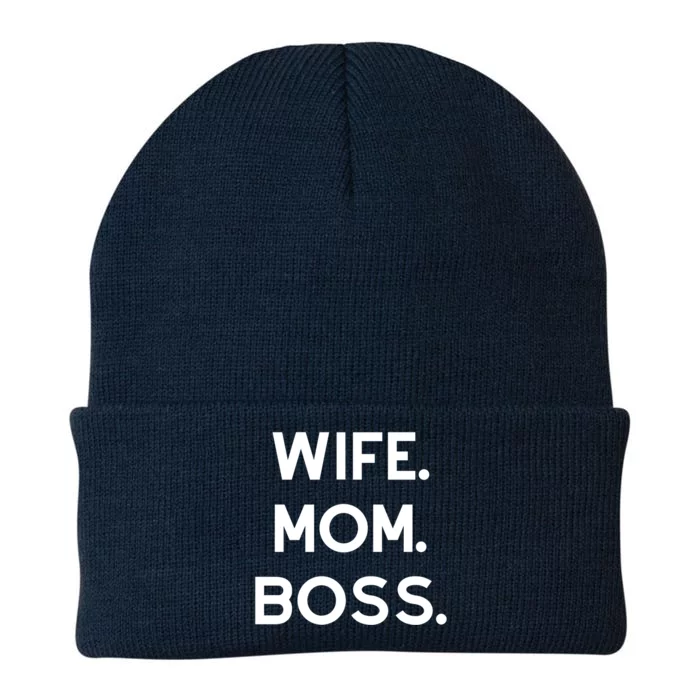 Wife Mom Boss Gift Knit Cap Winter Beanie