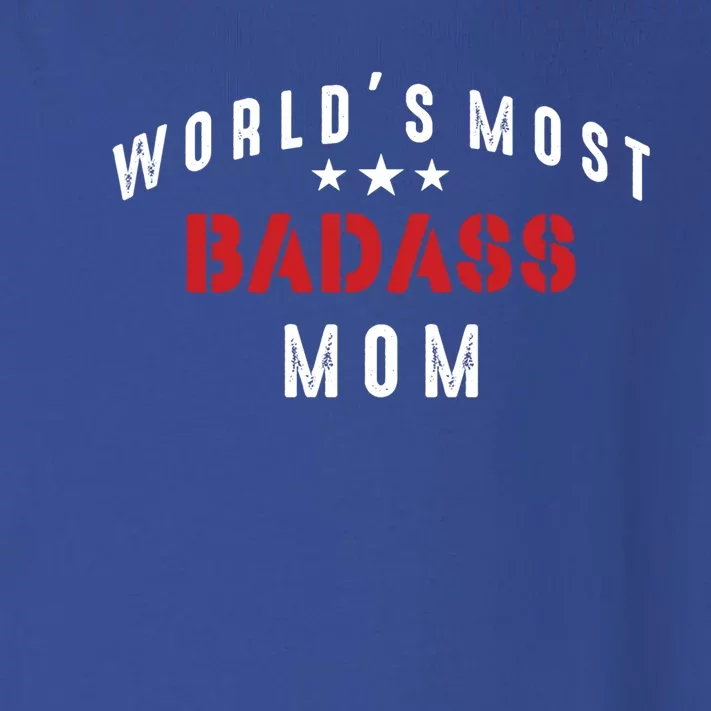 World's Most Badass Mom Cool Mothers Day Gift Toddler Long Sleeve Shirt