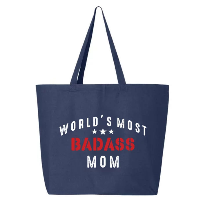 World's Most Badass Mom Cool Mothers Day Gift 25L Jumbo Tote