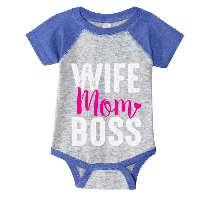 Wife Mom Boss Gift Infant Baby Jersey Bodysuit