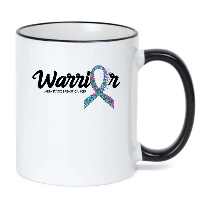 Warrior Metastatic Breast Cancer Awareness Black Color Changing Mug