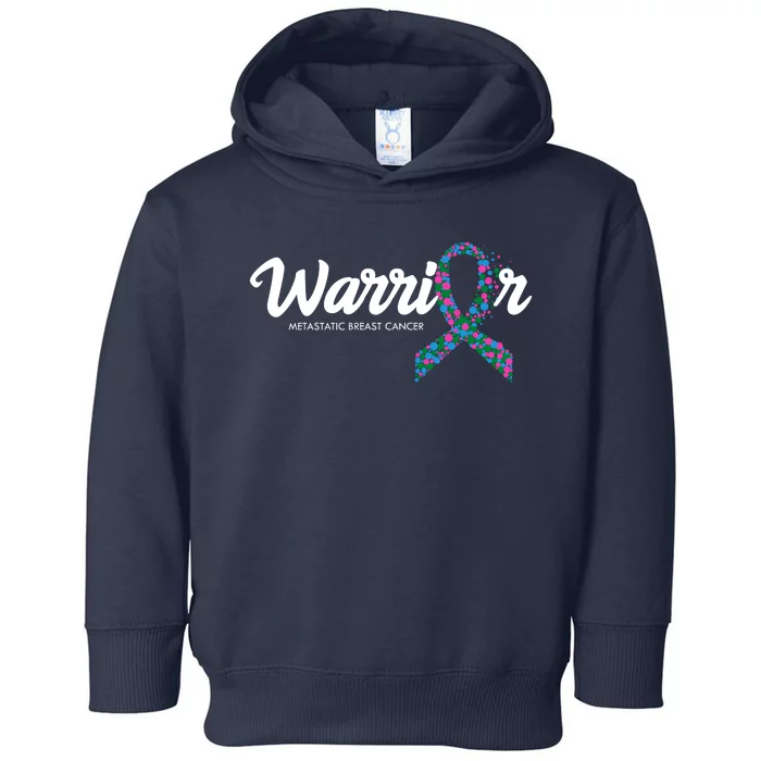 Warrior Metastatic Breast Cancer Awareness Toddler Hoodie