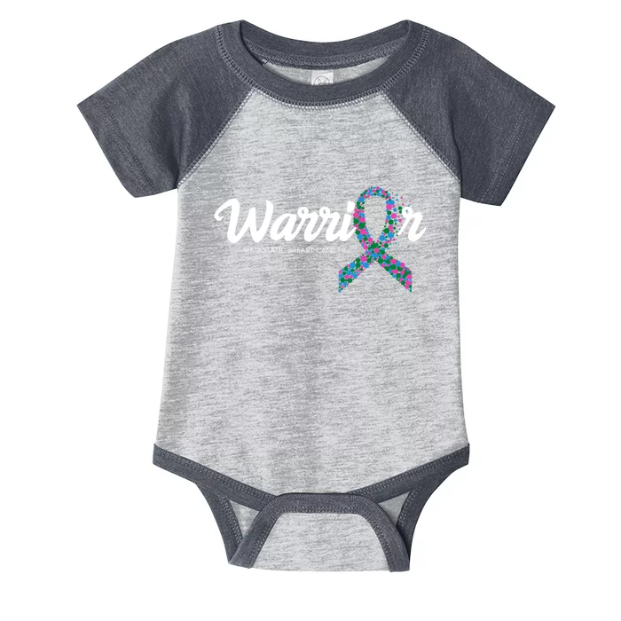 Warrior Metastatic Breast Cancer Awareness Infant Baby Jersey Bodysuit