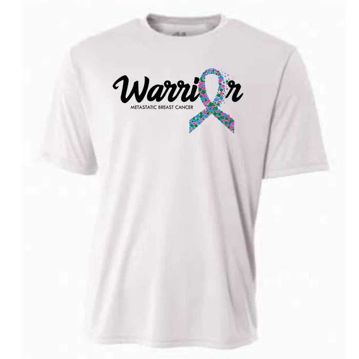 Warrior Metastatic Breast Cancer Awareness Cooling Performance Crew T-Shirt