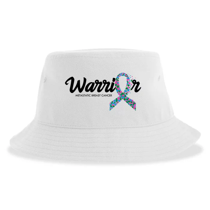 Warrior Metastatic Breast Cancer Awareness Sustainable Bucket Hat