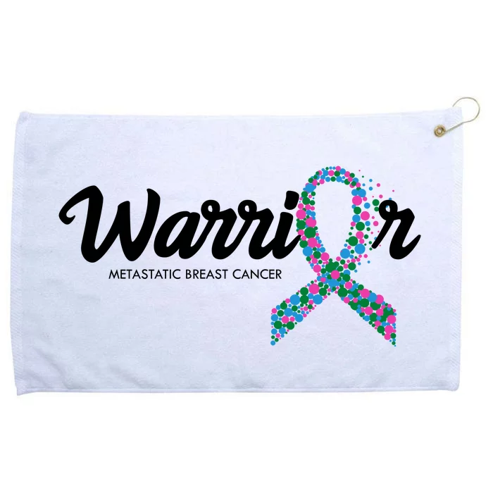 Warrior Metastatic Breast Cancer Awareness Grommeted Golf Towel