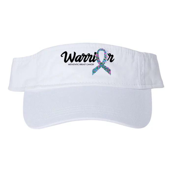 Warrior Metastatic Breast Cancer Awareness Valucap Bio-Washed Visor