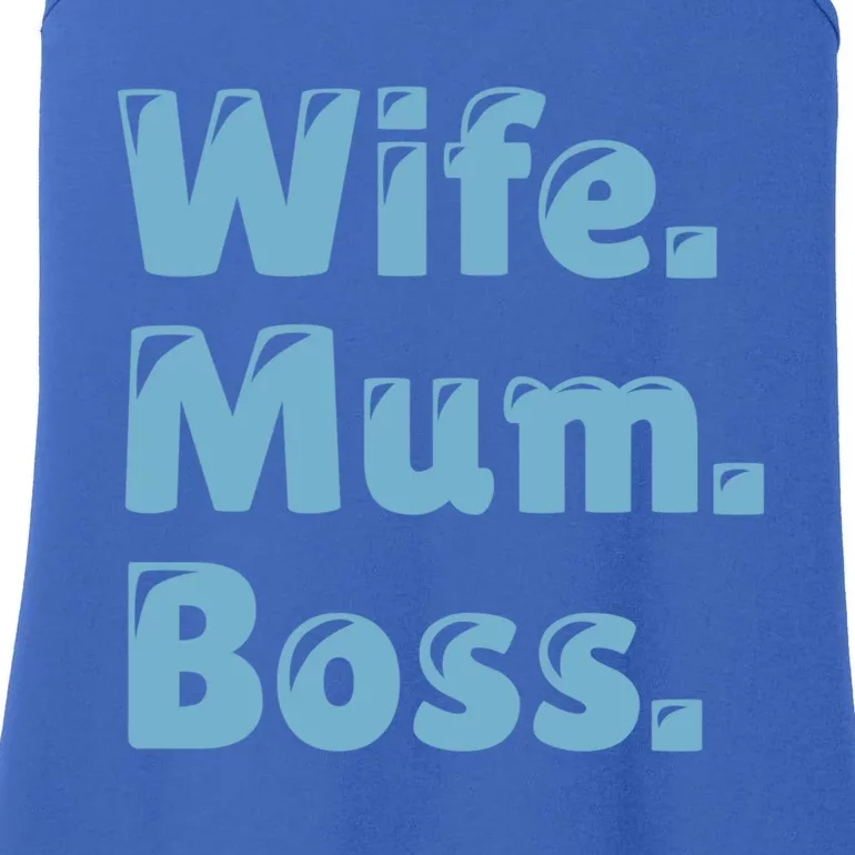 Wife Mom Boss Gift Ladies Essential Tank