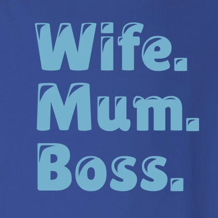 Wife Mom Boss Gift Toddler Long Sleeve Shirt