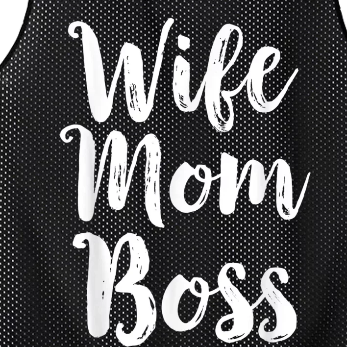 Wife Mom Boss Mothers Day Gift Mommy Mama Momma Mesh Reversible Basketball Jersey Tank