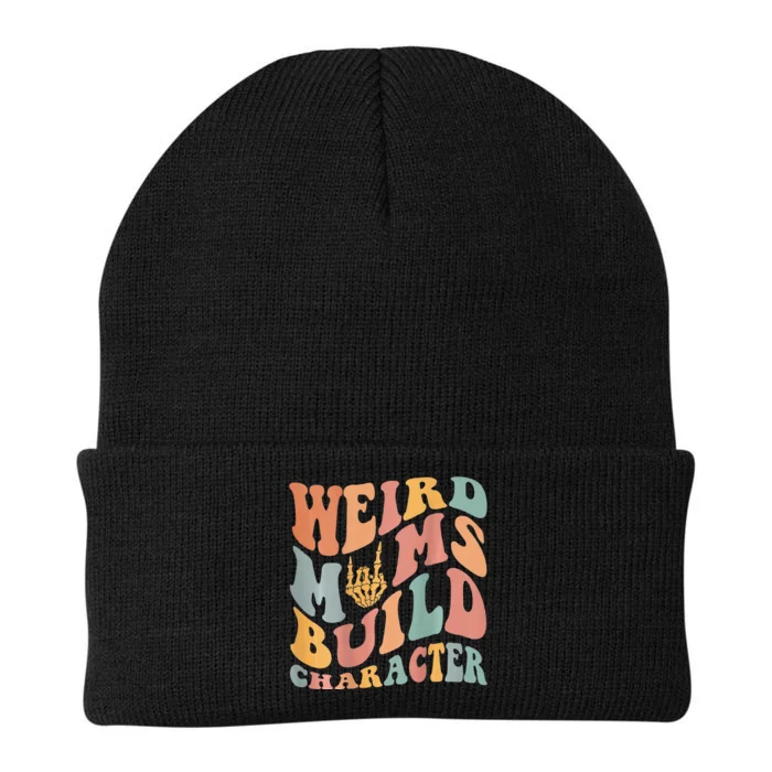 Weird Moms Build Character Knit Cap Winter Beanie