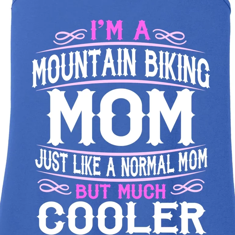 Wo Mountain Biking Mom Cute Sporting Mom Gift Meaningful Gift Ladies Essential Tank