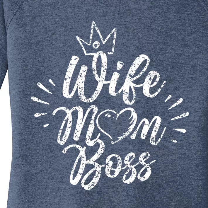 Wife Mom Boss Feminism Female Girl Feminist Gift Women's Perfect Tri Tunic Long Sleeve Shirt