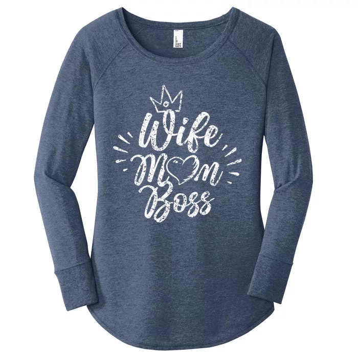 Wife Mom Boss Feminism Female Girl Feminist Gift Women's Perfect Tri Tunic Long Sleeve Shirt