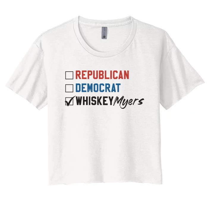 Whiskey Myers Ballot 2024 Women's Crop Top Tee