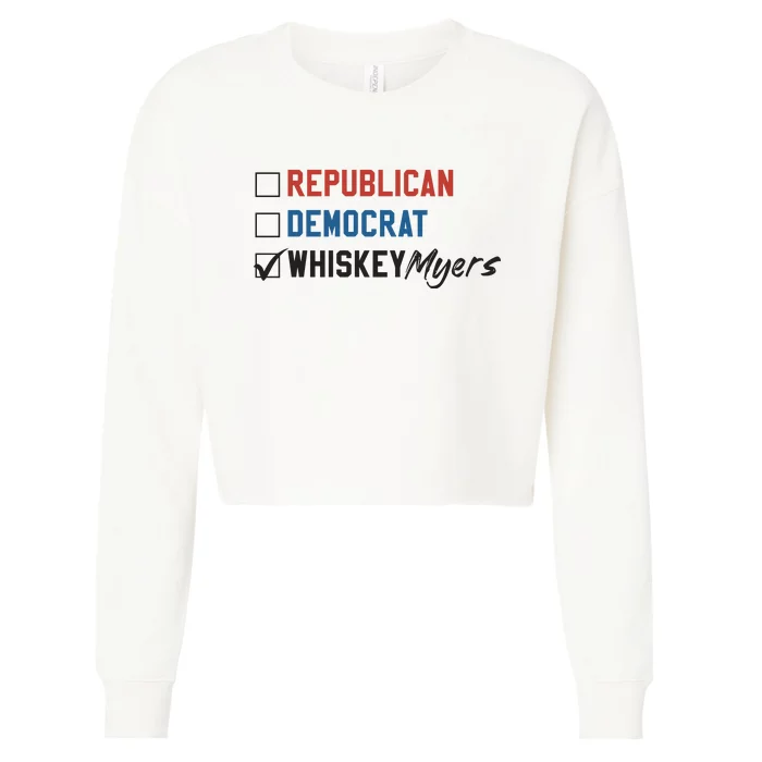 Whiskey Myers Ballot 2024 Cropped Pullover Crew