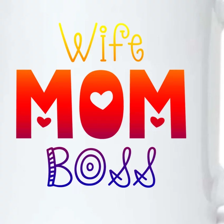 Wife Mom Boss Funny Mother Mama Mommy Gift Black Color Changing Mug