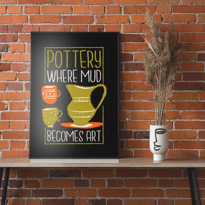 Where Mud Becomes Art Pottery Maker And Ceramicist Poster