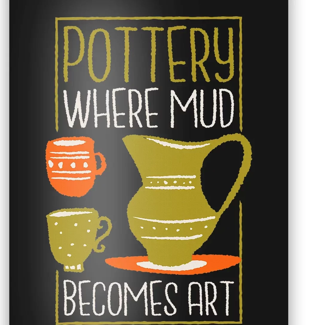 Where Mud Becomes Art Pottery Maker And Ceramicist Poster