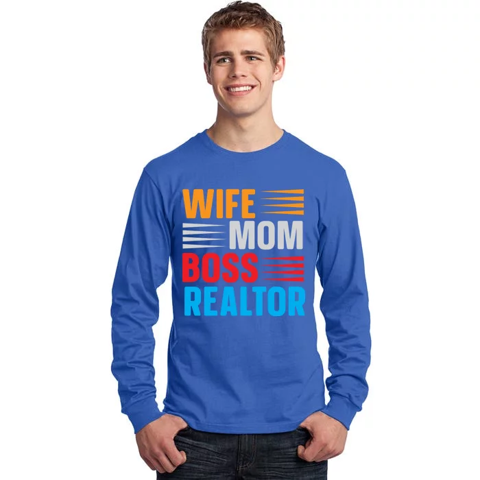 Wife Mom Boss Realtor Meaningful Gift Tall Long Sleeve T-Shirt