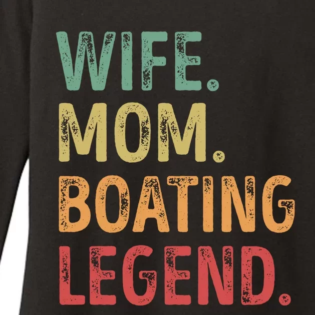 Wife Mom Boating Legend Gift Womens CVC Long Sleeve Shirt