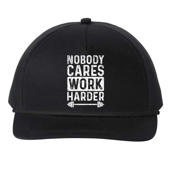 Workout Motivation Be Stronger Than Your Excuses Fitness Gym Gift Snapback Five-Panel Rope Hat